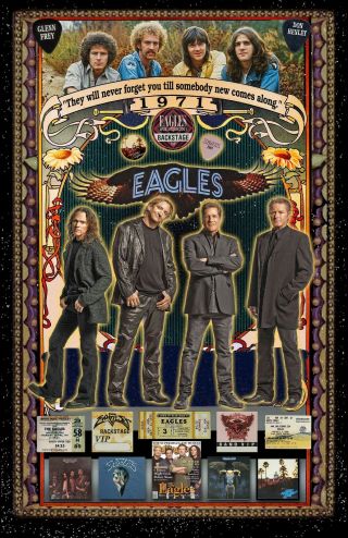 The Eagles Tribute Poster 11x17 " - Vivid Colors (signed By Artist)