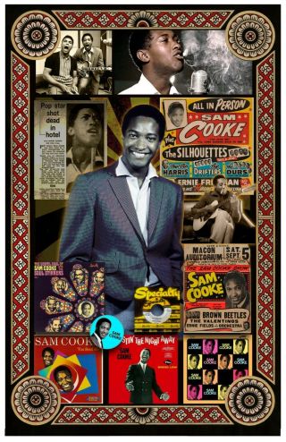 Sam Cooke 11x17 " Tribute Poster - Vivid Colors (signed By Artist)