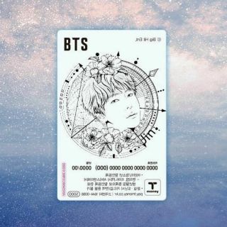 official BTS T money transportaion card limited korea bangtan boys 2