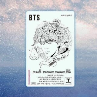 official BTS T money transportaion card limited korea bangtan boys 3