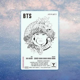 official BTS T money transportaion card limited korea bangtan boys 4