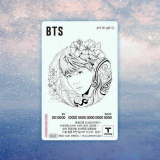 official BTS T money transportaion card limited korea bangtan boys 5