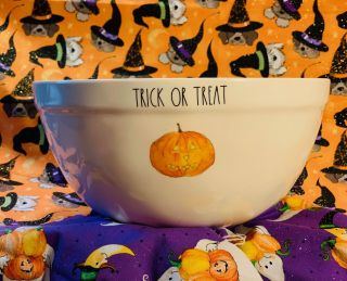 Rae Dunn Trick Or Treat Bowl Halloween Pumpkin Jack Melamine 10 " Magenta 2019