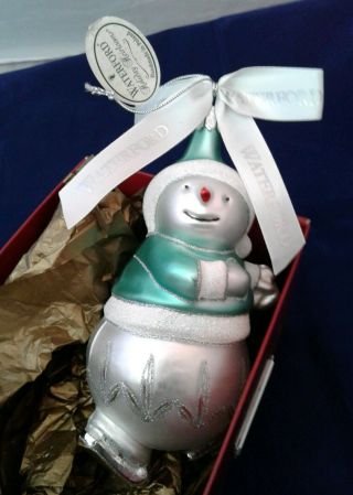 Waterford Holiday Heirlooms Christmas Ornament Snowman Snow Lad Skater