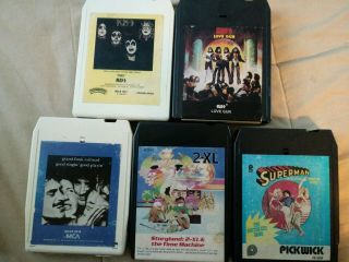 5 Vintage 8 - Track Tapes Kiss Love Gun Test It And