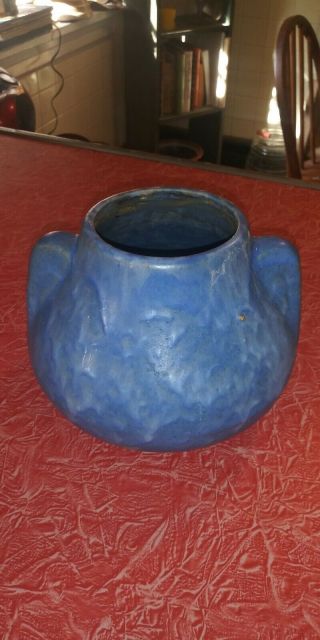Brush Mccoy Matte Blue Arts & Crafts/mission Pottery Vase 1930s