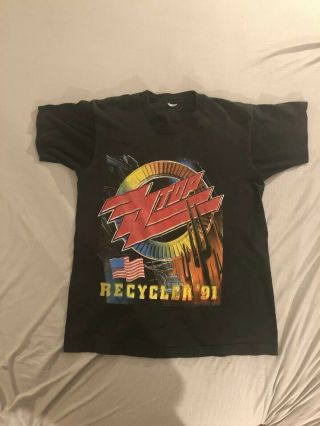 Vintage Zz Top Recycler 1991 Concert Shirt