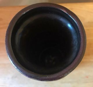 Mid Century Scheurich Pottery West Germany Fat Lava Vase Brown Black Amber Tan 4