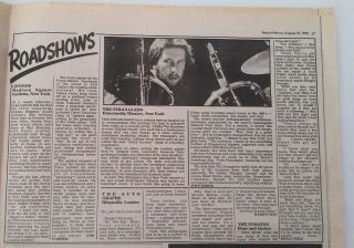 Genesis Madison Square Gardens Concert Review 1978 Uk Article / Clipping