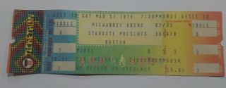 Milwaukee Arena Concert Ticket Stub Boston 3/31/79 Ticket