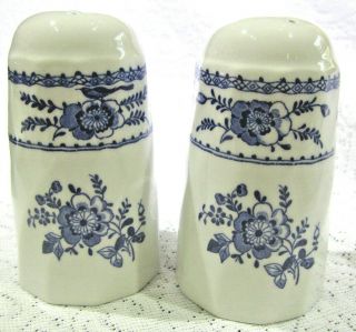 Johnson Bros.  Indies Blue Salt and Pepper Shakers 2