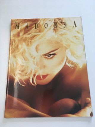 Madonna 1990 Blonde Ambition Tour Concert Program