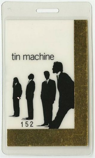Tin Machine Authentic Concert Tour Laminated Backstage Pass David Bowie Aa