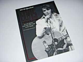 Memorabilia Elvis Is Back In The Building In Las Vegas Souvenir Program Book Htf