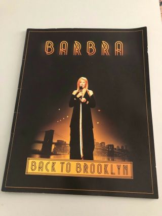 Barbra Streisand Live Back To Brooklyn Concert Tour Program 2012 Barbara