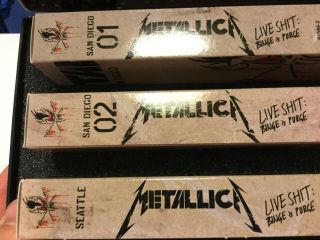 Metallica Live Sh t Binge & Purge Box - Set: 3 - VHS,  3 - CD,  Book,  and Stencil 4