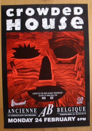 Crowded House Concert Poster 