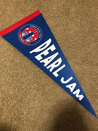 Pearl Jam Wrigley Field Chicago Illinois 2018 Pennant Away Shows Cubs