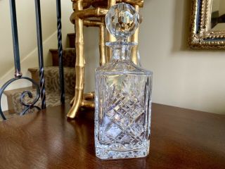 Vintage Lead Crystal Decanter Made In Poland