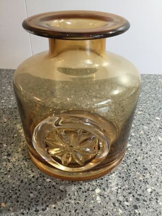 Dartington Amber Clemetis Vase
