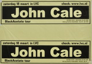 John Cale (velvet Underground) 2006 Concert Poster Leiden The Netherlands