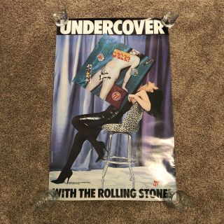 The Rolling Stones 1983 Undercover Promo Poster Nfs 23 X 35 Inches