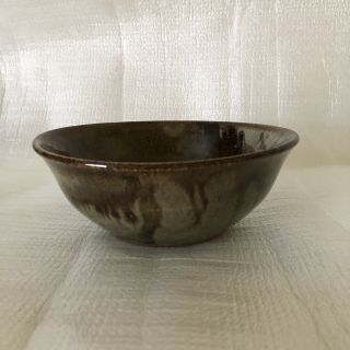 Vintage Andrew Bergloff Stoneware Pottery Bowl Mid Century Modern Ceramics