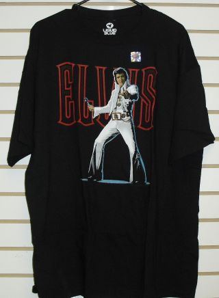 Elvis Presley Shirt The King Sz.  2xl / Xxl Rare Last1 $ale Liquid Blue