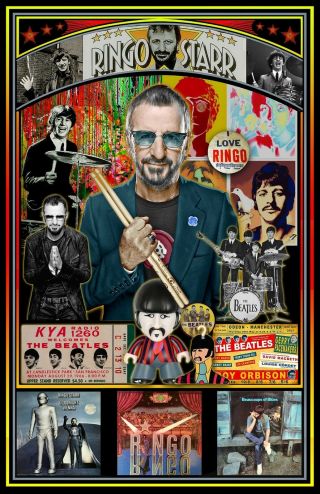 Buy This 11x17 " Ringo Starr Poster & Pick Out Another Poster At Our Store
