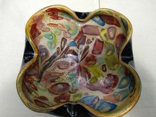 Murano Glass ash tray / candy dish from 50 ' s no chips 2