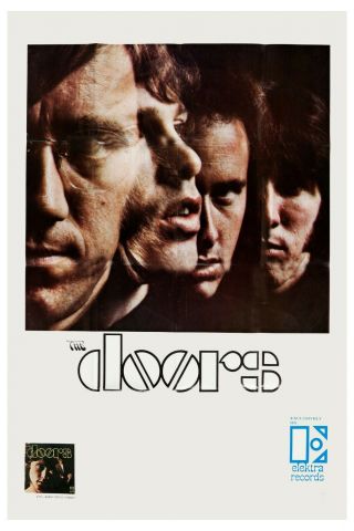 Rock: Jim Morrison & The Doors Promotional Group Photo Poster 1967 13x19