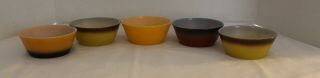 Vintage Anchor Hocking Fire King Soup/cereal Bowls - Set Of 5