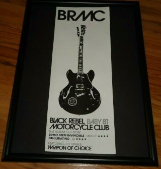 Black Rebel Motorcycle Club Baby 81 - Framed Press Release Promo Poster