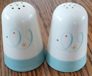 Century Service Corp.  Alliance Oh Turquoise Scroll Salt And Pepper Shakers Set