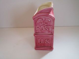 Vintage U.  S.  Post Box - Wall Pocket Pink Boris Buzan? 5