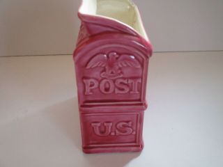 Vintage U.  S.  Post Box - Wall Pocket Pink Boris Buzan? 6