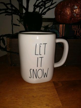 Rae Dunn Let It Snow Large Letter Ll Christmas Mug