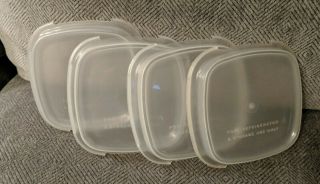 Corning Ware Plastic Lids For Petite Pan Dish P 43 B/p 41 B - Fridge/storage Use
