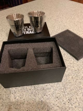 NIB 2018 HALL & OATES and TRAIN Set of 2 VIP Metal SHOT GLASSES - 5