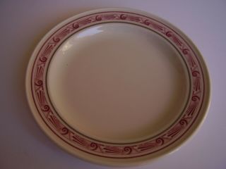 Mayer China Restaurant Ware Pink Red Silver Art Deco Salad Plate
