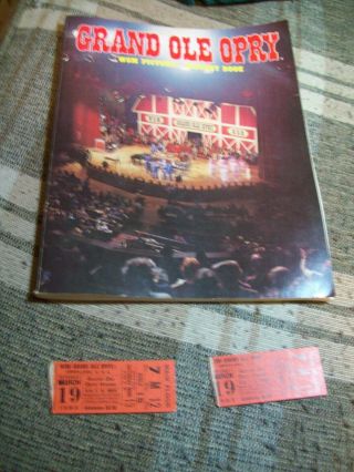 Official Grand Ole Opry Wsm Picture - History Book,  Opry Ticket Stubs,  And More