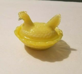 Degenhart Yellow Mini Hen On Nest Salt Dip