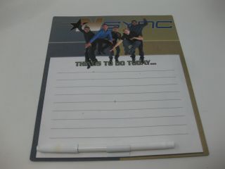 Nsync Vintage Magnetic " Things To Do Today " List Locker