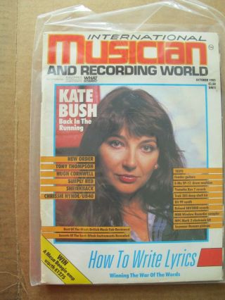 Intl Musician Rec Wrld Oct 85 Kate Bush Order Simply Red Chrissie Hynde Ub40