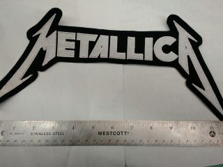 Metallica Logo Back Patch Embroidered Metallica Thrash Metal Usa Seller