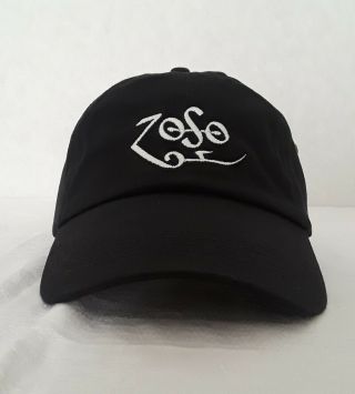 Embroidered Led Zeppelin Zoso Cap Black Hat
