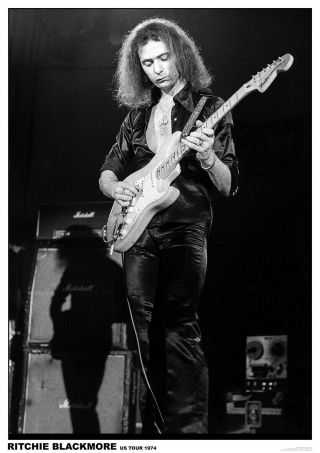 Ritchie Blackmore Deep Purple 1974 U.  S.  Tour Poster