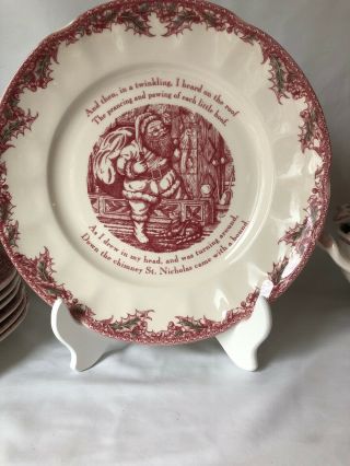 Johnson Brothers Twas The Night Before Christmas Round Platter 12,  Inches