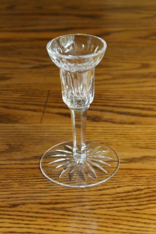Waterford Crystal Clear Candlestick Candle Holder Marked