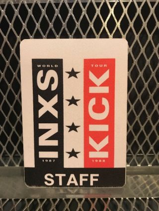 Inxs Michael Hutchence Kick 1987 - 88 World Tour Staff Backstage Pass